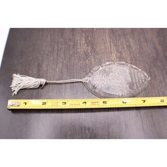 Lenox Crystal Ornament Lion Lamb Isaiah 11:6 Made in Germany Year 2000 Vintage - Picture 9 of 10